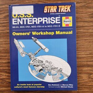 Star Trek U.S.S. Enterprise Haynes Manual Hardcover Book StarShip Kirk Picard En